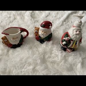 Vintage Christmas Decorations 3 Piece Set